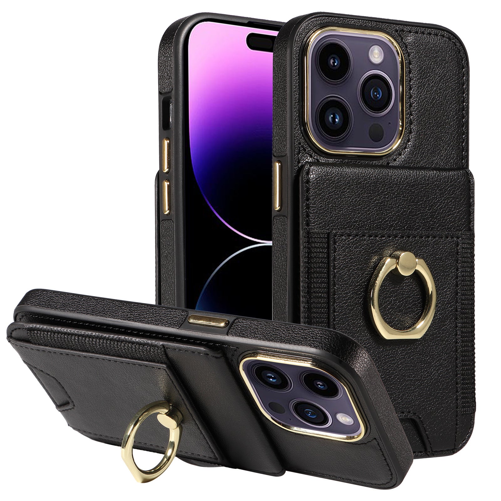 iPhone case- Back Cover Leather Case Phone Case Wallet Protective Case Universal