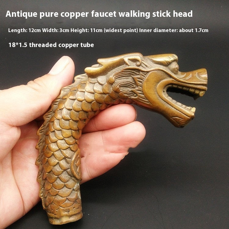 Copper Walking Stick Solid Head Hand Pieces