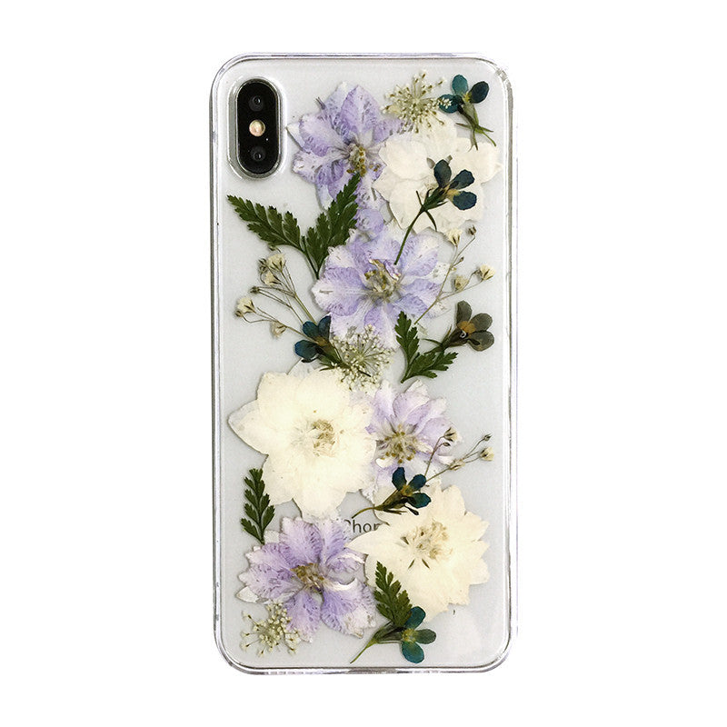 Compatible with Apple, Suitable For iPhone X Xr Flower 12 Mobile Phone Case 11 Pro Max Soft Case
