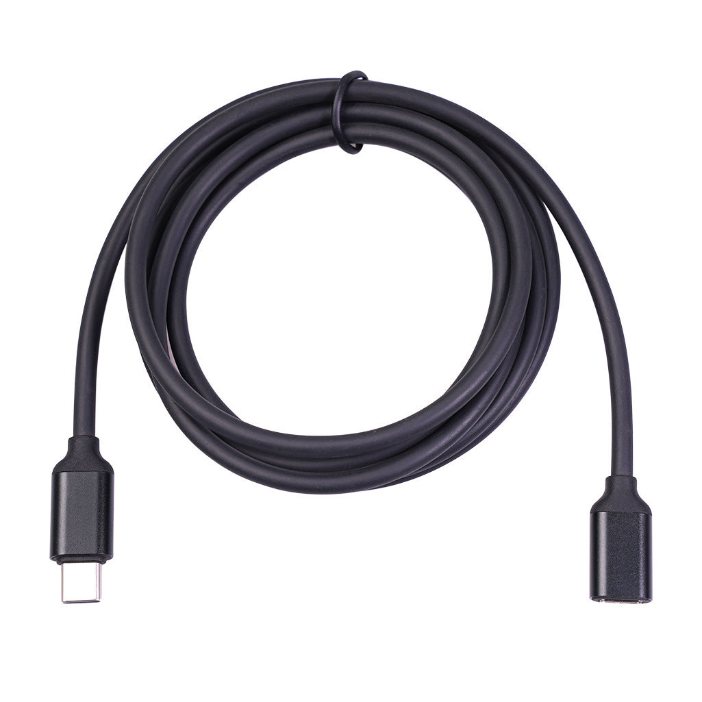 Male To Female Extension Cable Black Power Aluminum Alloy Shell